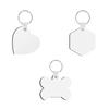 15 Pieces Sublimation Blank Keychain Kit for Key Ring Set DIY Heat Transfer Keychain Blanks with for Key Rings for Gradu