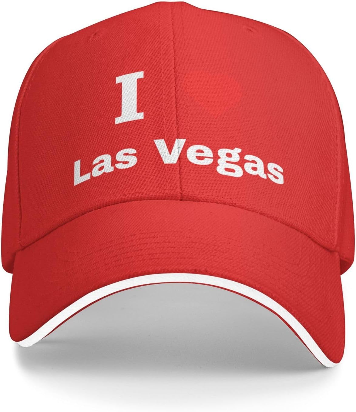 I Love Las Vegas Baseball Cap Polyester Adjustable Casual Hat for Men Women One Size