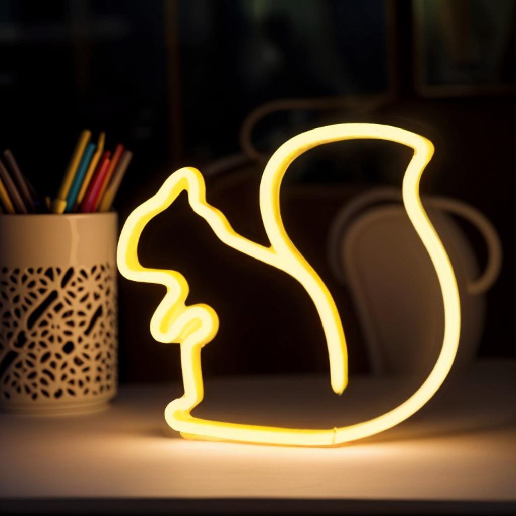 LED Neon Butterfly & Planet Wall Light - Decorative E-sports, Bar, and Photo Prop Night Light