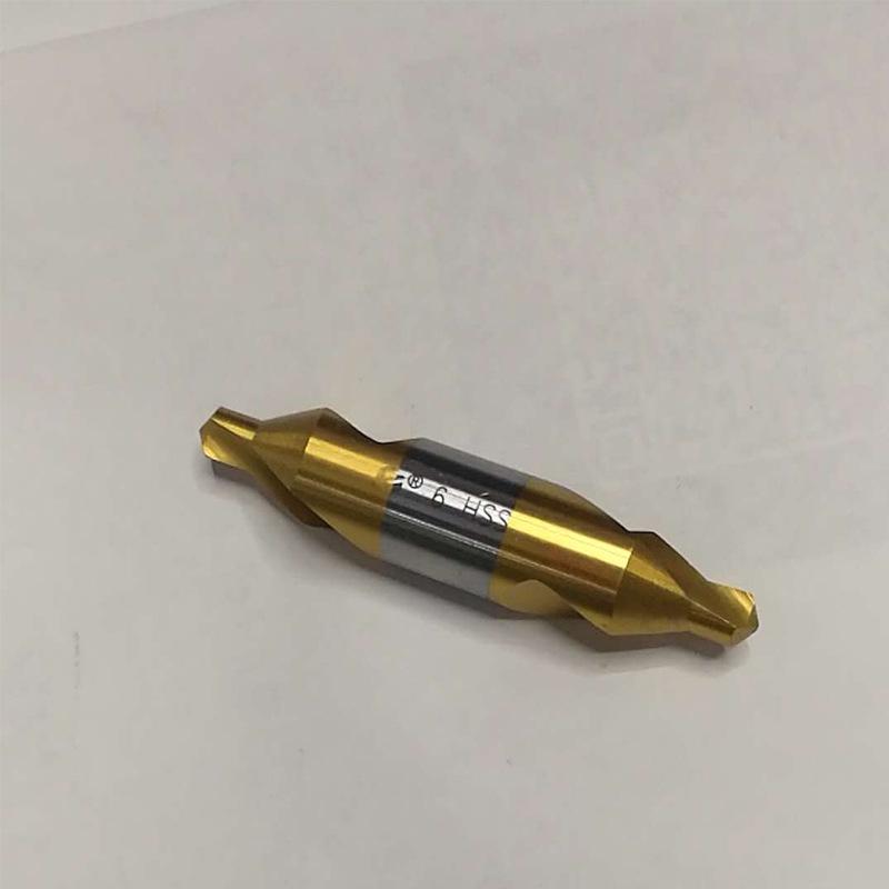 Cobalt-Enhanced Titanium-Plated 60° Spiral Spot Welding Center Drill