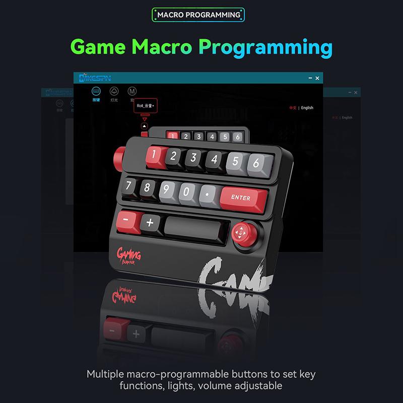 Mechanical Keypad 19 Key Macro Programmable Fully Hot Swappable Mechanical Switch 12 Color Rgb Light Gaming Mini Keyboard