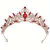 Baroque Crystal Tiaras and Crowns Vintage Rhinestone Princess Prom Crown Diadem for Bride Women Wedding Hair Accessories Jewelry