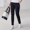 FILA Embroidered Logo Straight Leg Breathable Knitted Sports Pants Women bottoms Legendary-Blue F11W128604F-NV