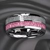 Fashionable Minimalist Double Groove Textured Ring Multiple Styles Available Elegant Band
