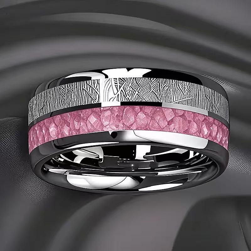 Fashionable Minimalist Double Groove Textured Ring Multiple Styles Available Elegant Band