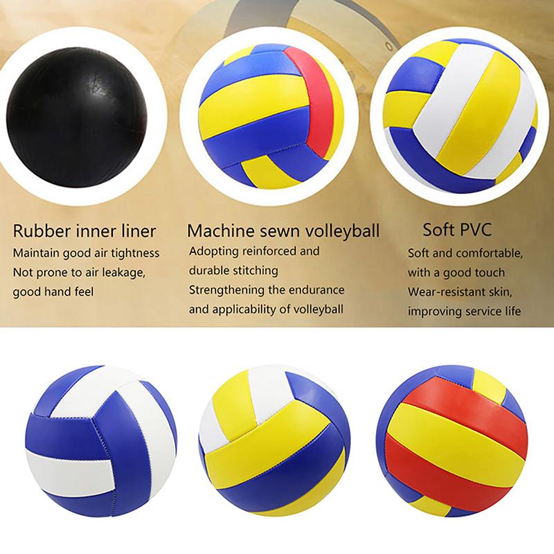1PC No.5 PVC Professional Volleyball for Beach Outdoor & Indoor Training Competition Game Ball