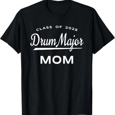 Abschlussjahrgang 2025 Stabführer Mama Marching Band Grafik T-Shirt
