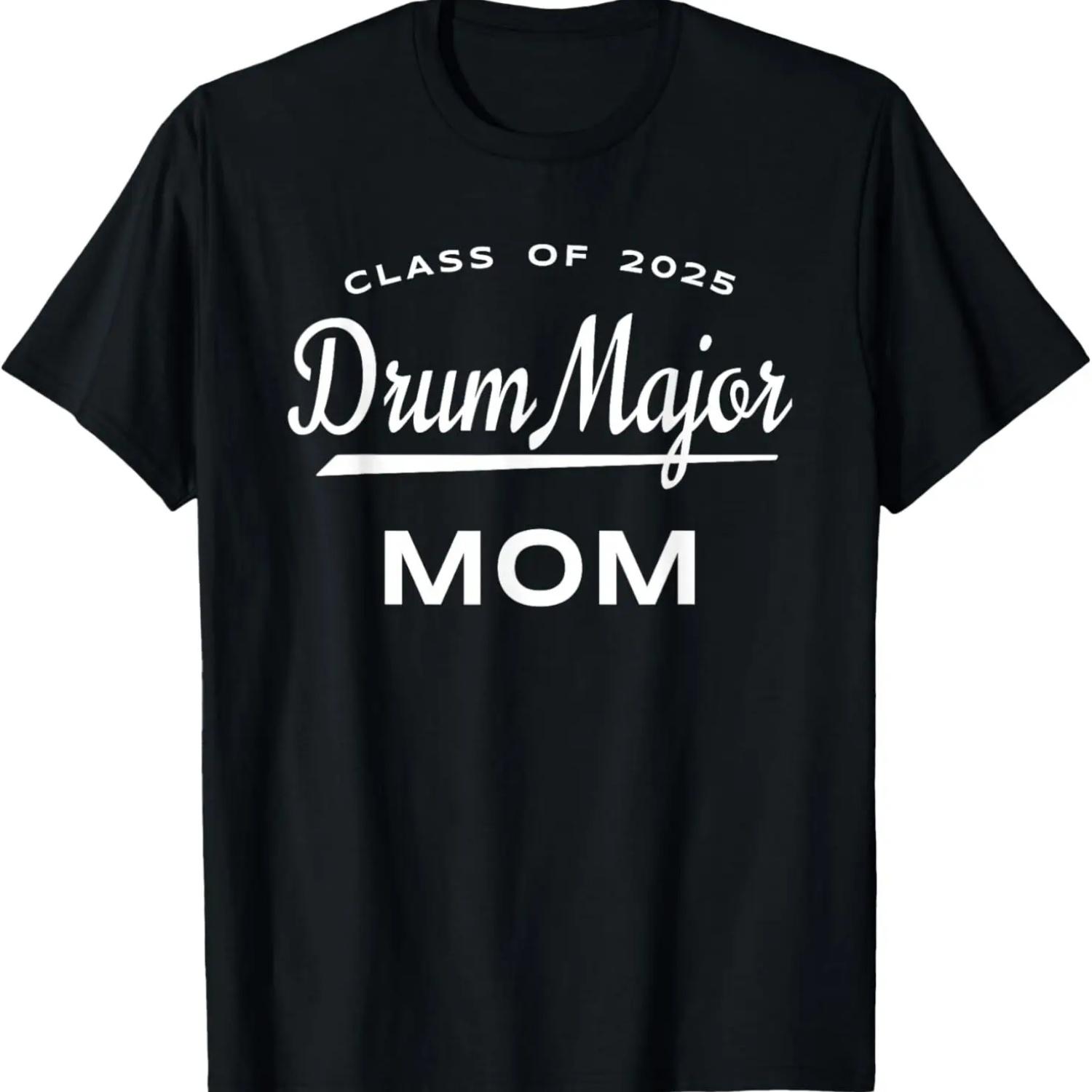 

Class of 2025 Drum Major Mom Marching Band Graphic T-Shirt XXXXXL чёрный