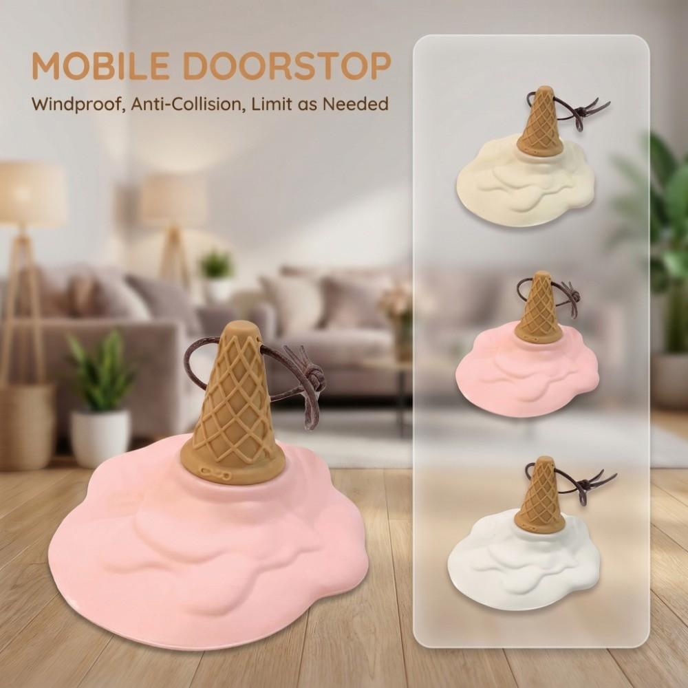 Simulation Ice Cream Safety Door Plug Bottom Suction Cup Anti-Collision Pad Baby Safety