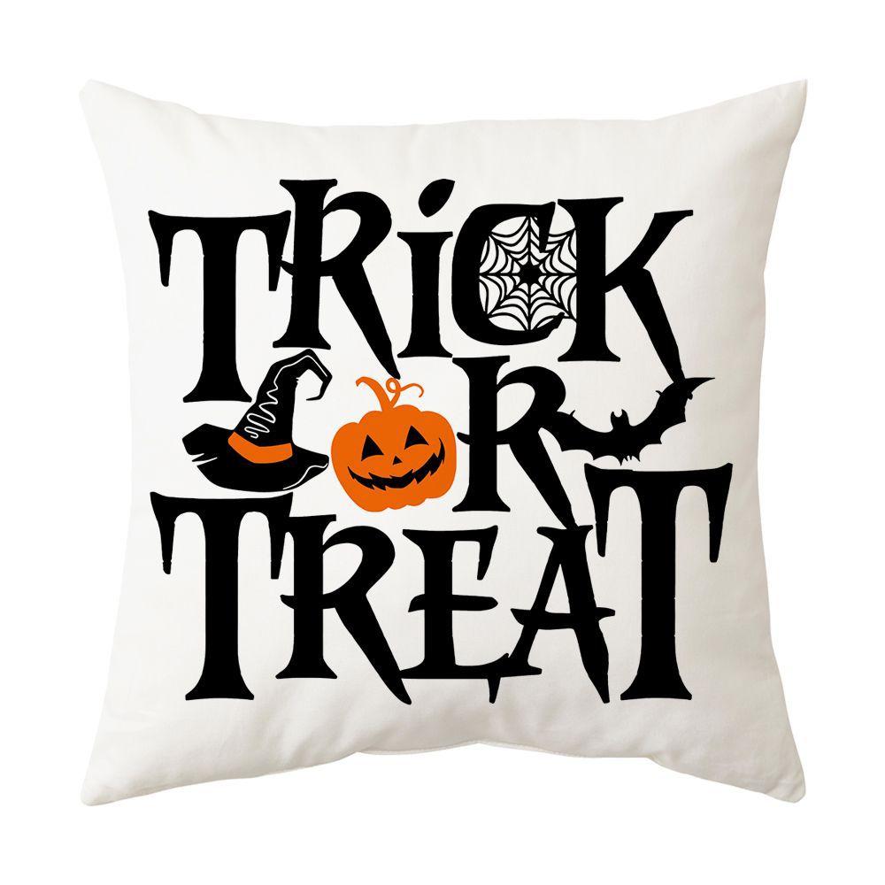 Halloween Pillow, Sofa Pillow Case, Printed Holiday Decoration Scene, Party Ghost Festival Decoration