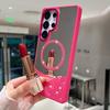 Stylish Flash Diamond Colored Mirror Magnetic Case for Samsung S25 S26 S23 S22 S24 Ultra Plus FE A55 A56 A35 A25 A15 A26 Cover