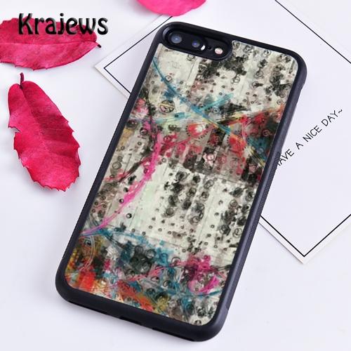 Krajews Vintage Synth Synthesizer Moog Phone Case For iPhone 17 Air 16 15 14 Plus 11 12 13 Pro Max Cover Coque