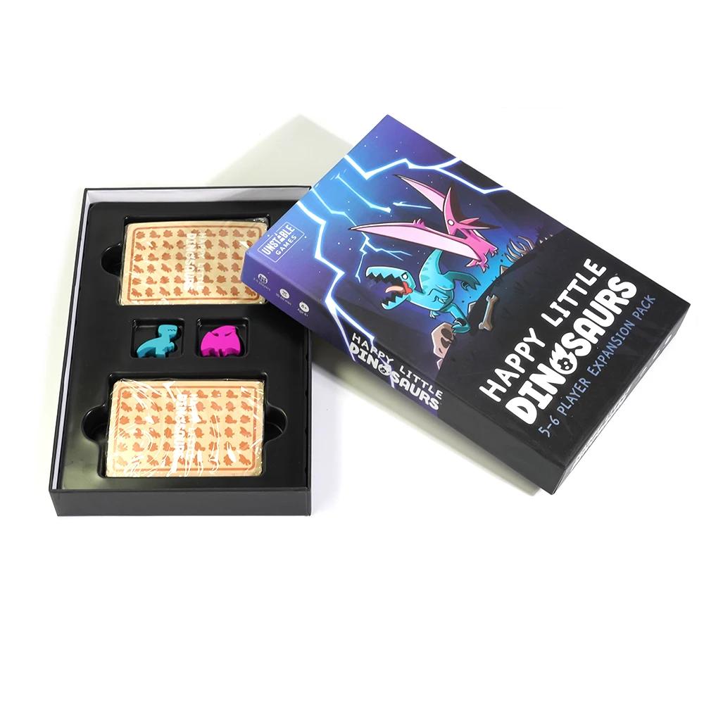 Jocuri instabile Happy Little Dinosaurs Joc de bază Sabotaj competitiv Joc amuzant de cărți Expansiune pentru 5-6 jucători Tic Tac KO. : Dragons
