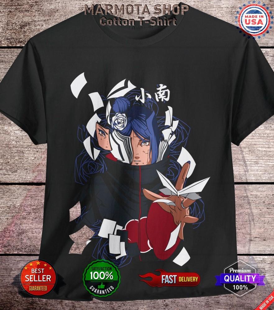 

Konan T-Shirt Naruto Shippuden Itachi Uchiha Anime Unisex Tee Shirt All Size M