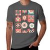 Stars And Floral Pattern Tshirt Heavy Duty Casual Work Tee Tshirt
