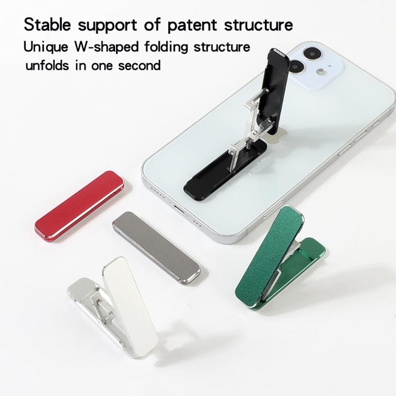 Universal Mini Size Aluminum Portable Folding Desk Mount Holder Bracket Mobile Phone Cradle Foldable Stand for Cellphone
