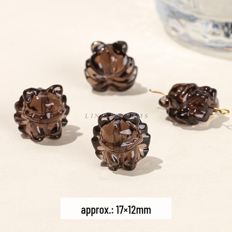 

Jinde Jewelry Натуральный ледяной обсидиан резной девятихвостый лис рассыпные бусины DIY аксессуары See image for details