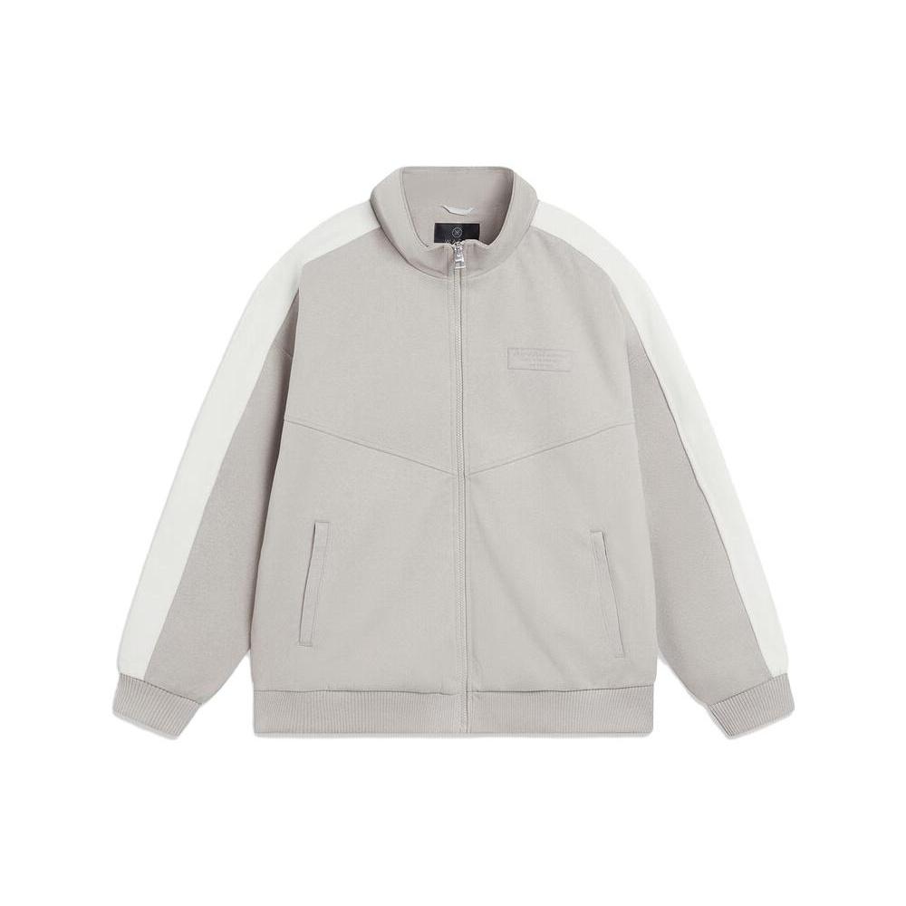 Li-Ning Wade Series Lifestyle Zip Up Track Jacket Grey White Men s AFDT691-3 M