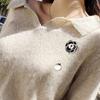 New Fashion Sweater Brooch Rose Flower Corsage Camellia Long Needle Pin Girl Women Shawl Shirt Collar Brooch Pins Accessories