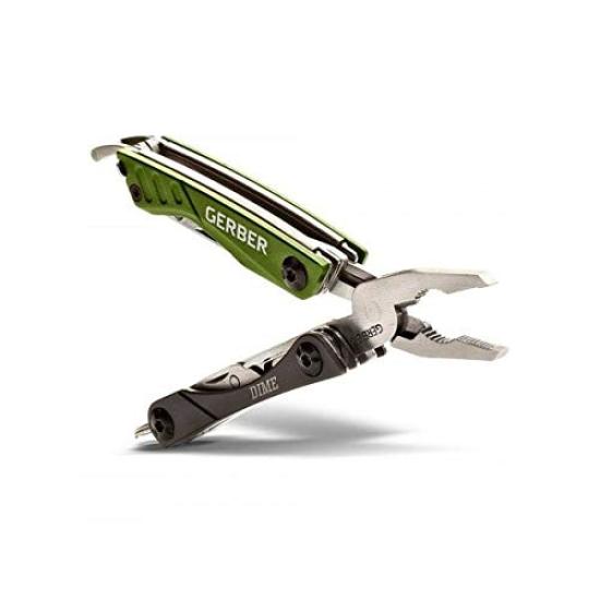 Durable Gerber DIME Compact with Available in Various Colors Multi-Tool Pliers, (Green) зелёный