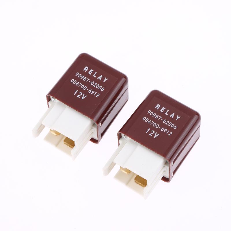 1/2Pcs Water Tank Fan Relay Automotive Relay 12V 4Pin 90987-02006 056700-6912 90987-02011 Replacement Accessories