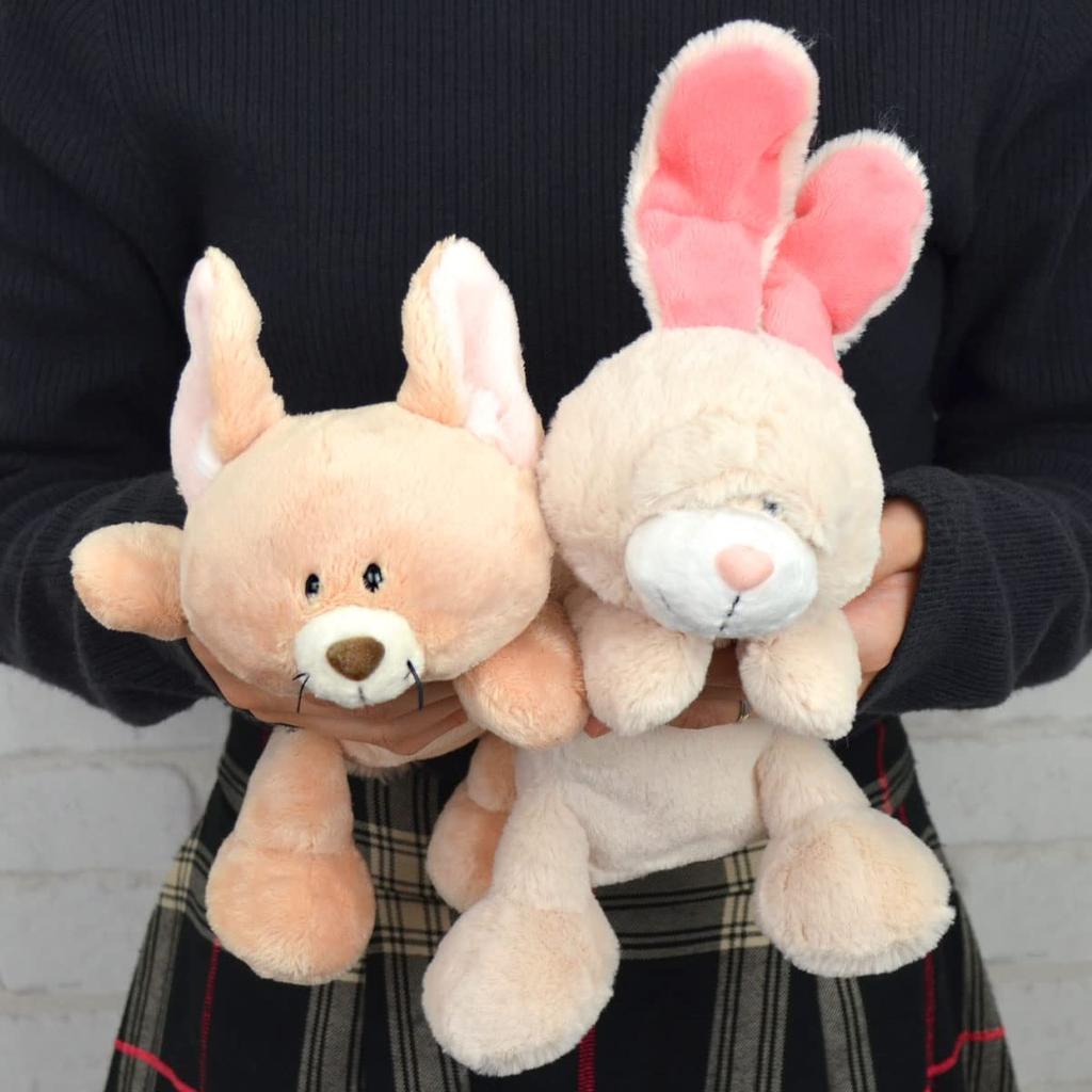 NICI Angora Rabbit Figure Pouch, White, Pencil Case, Cosmetics