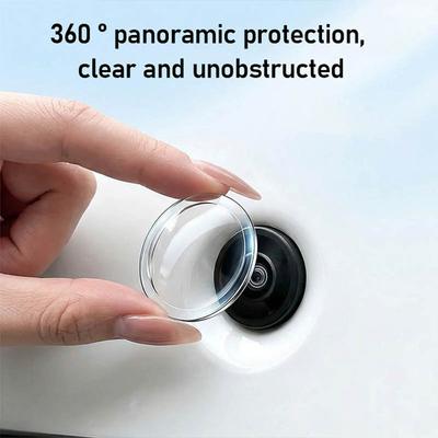 2Pcs Car Camera Lens Protector Waterproof Dust-proof Adhesive Clear Automotive Camera Lens Cover Guard Rain Shield Car Accessories