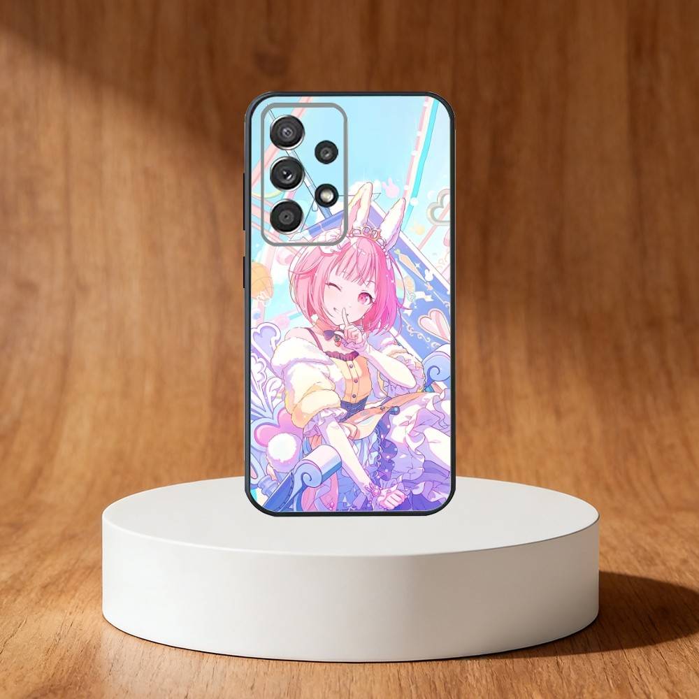 Cute Project SEKAI Phone Case For Samsung S25,S24,S21,S22,S23,S30,Ultra,S20,Plus,Fe,Note,10,9,5G Black Cover
