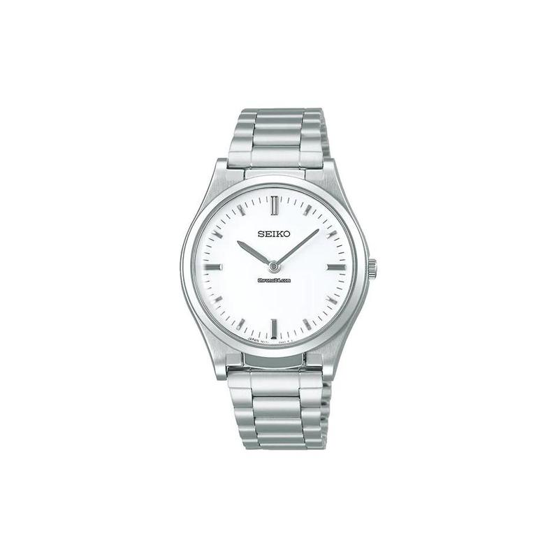 SEIKO Leisure Sports Quartz Steel Strap Men s Watch White Dial SQBR019 белый