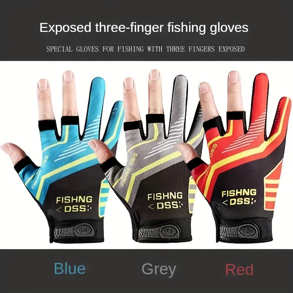 1 Pair of Durable Half-Finger Fishing Gloves, Breathable Non-Slip And Comfortable, Suitable for Cycling And Outdoor Fishing Activities.