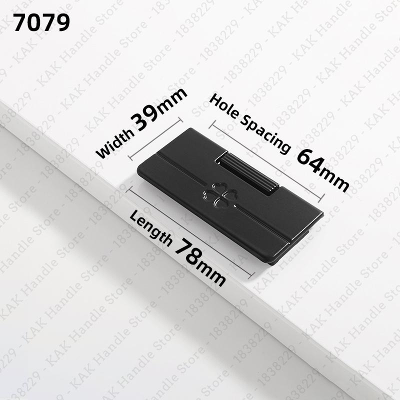 KAK Hidden Furniture Handle Gold Aluminum Alloy Flat Concealed Buckle Cabinet Pulls Flush Mounted Wardrobe Door Handle Hardware