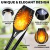 LED Solar Flame Light Outdoor,Waterproof 12LEDs Torches Landscape Lamp for Outdoor Courtyard Garden Yard,Halloween Decorations