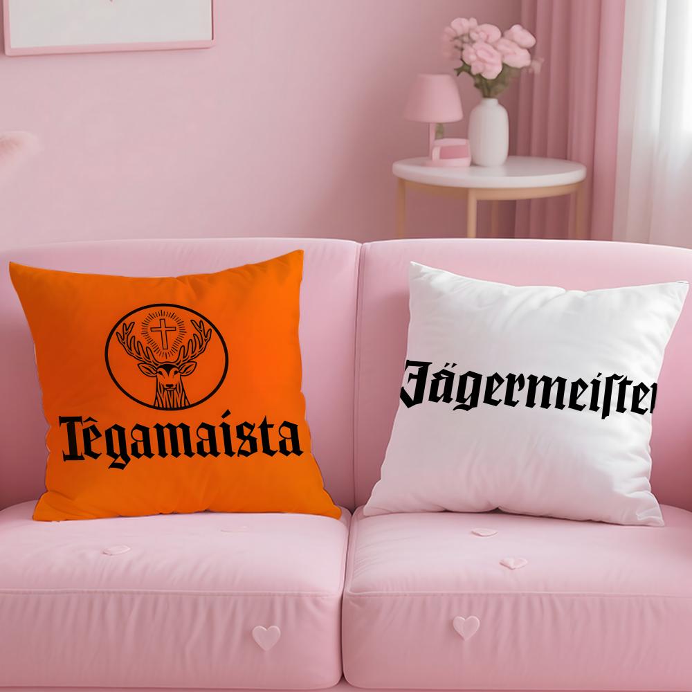 J-Jagermeister Cushion Cover Comfortable Reversible Pillow Cover Ideal for Car Sofa Bedroom & Beyond