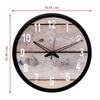 12-inch Wall Clock - Designer (Silent Movement, Black Frame)