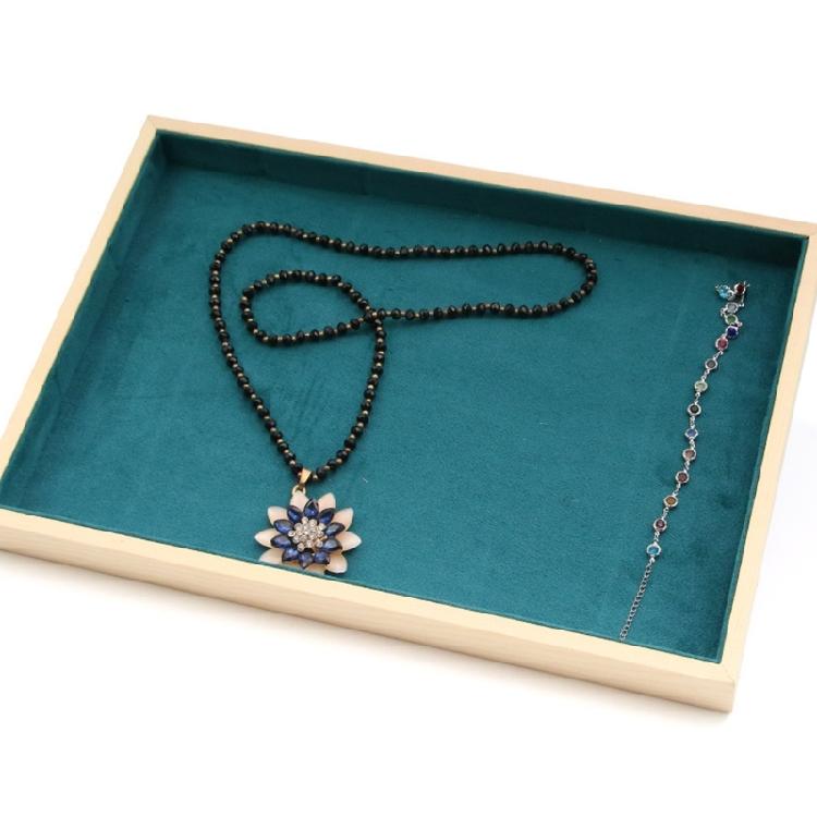 Sophisticated Sturdy Wood Jewelry Showcases with Compartments Portable Home Accessory for Pendant Collection Use