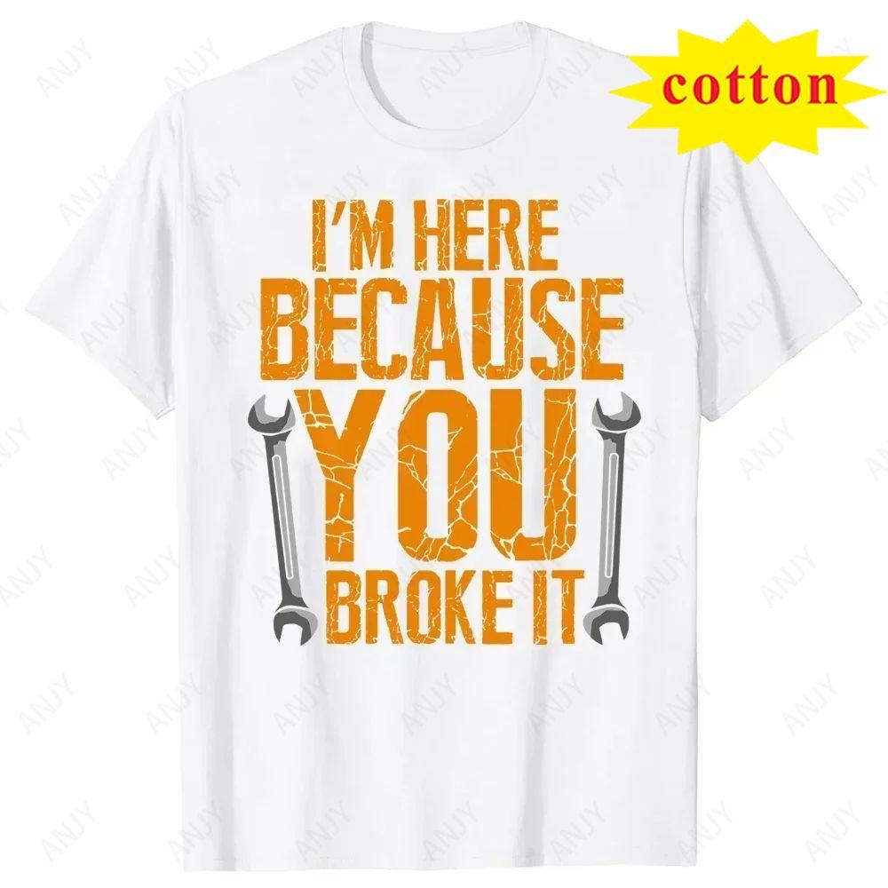 Interesting Maintenance Worker Gift Tshirt Mechanic Unisexs Tshirt Harajuku Loose Daily Shortsleeved Top