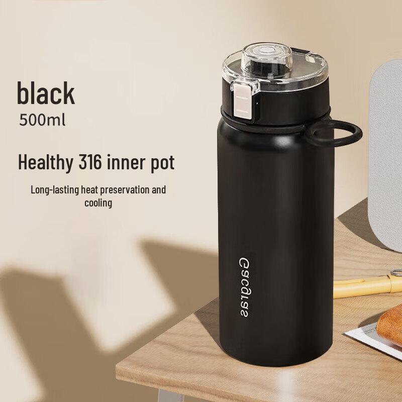 Zhaikingson 316 Stainless Steel Dual-Drink Thermos