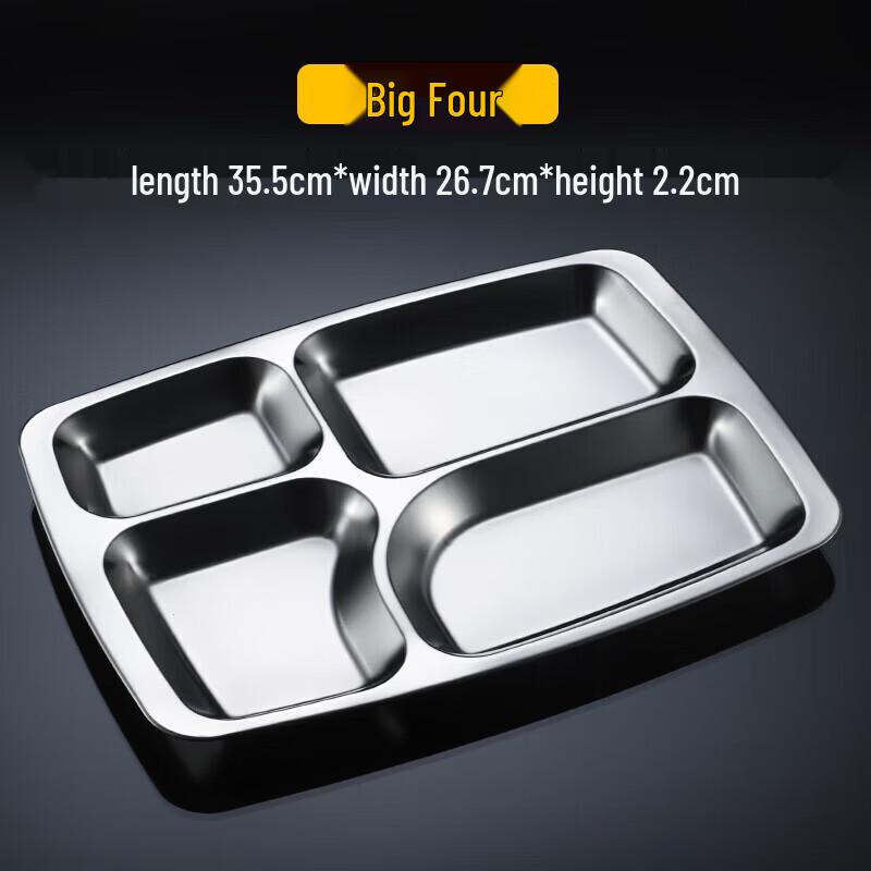 

Stainless Steel Divided Canteen Tray