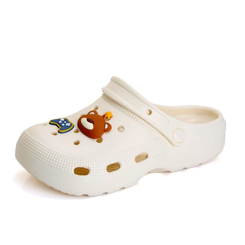 New Cute Bear Couple  Step On Shit Feeling At Home Wear Fashion Casual Garden Shoes Cool Slippers