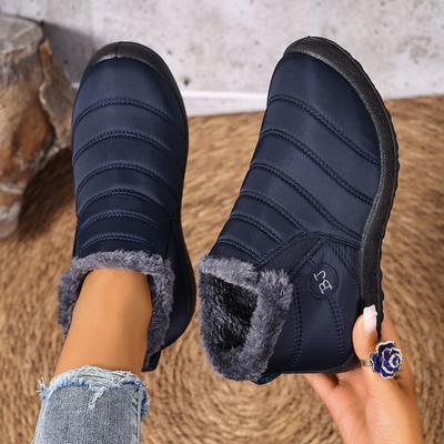 Neue Baumwollstiefel, Fleece-Komfortstiefel, Modische Damenschuhe, Warme Schneestiefel