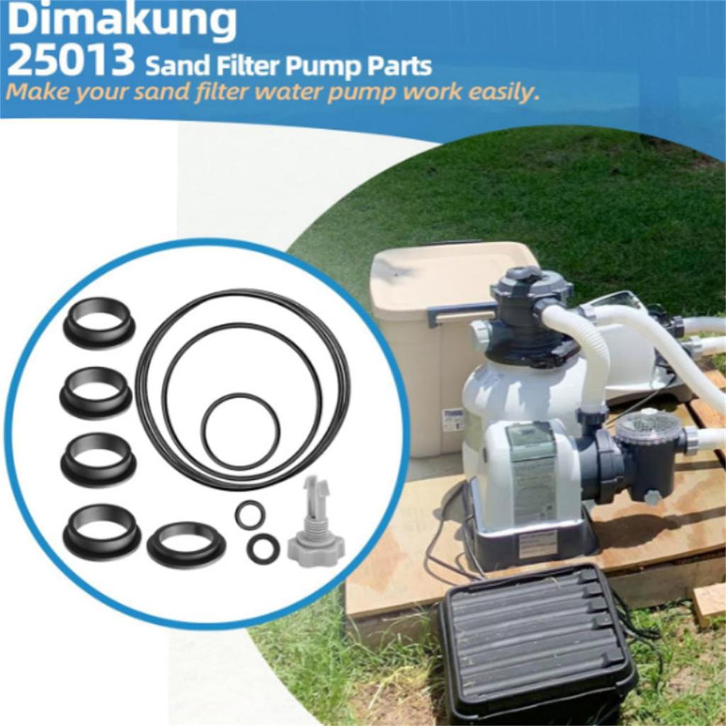 Sandfilterpumpe Dichtung Dichtungs Reparaturset Mit O-Ringen Dichtungen Und Entlüftungsventilen Für Schwimmbadpumpen Motor Dichtungen