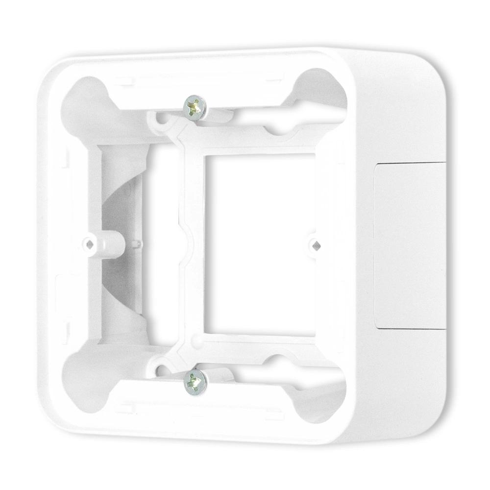 Double Stair Switch, Rounded Surface-mounted Set, Mini White