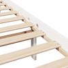 Solid Wood Bed Without Mattress White 160 X 200 Cm Pine Wood