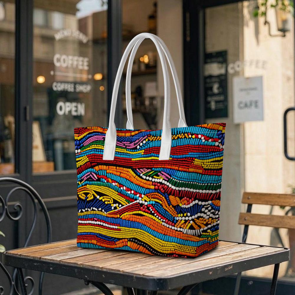 Colorful Tribal Pattern Tote Bag Fashion Casual Daily Handbag For Women