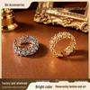 New 2026 Vintage Zirconium Open Index Finger Ring for Women - Light Luxury Summer Style