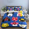 Colorful Dog Face Illustration Bedding Duvet Cover Set Duvet Cover Pillowcases  (1*Duvet Cover 2*Pillowcases, without duvet insert)