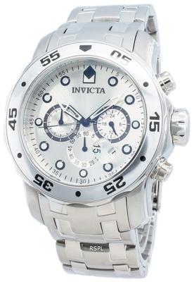Reloj de Hombre Pro-Diver Cronógrafo de Cuarzo Esfera Plateada 0071