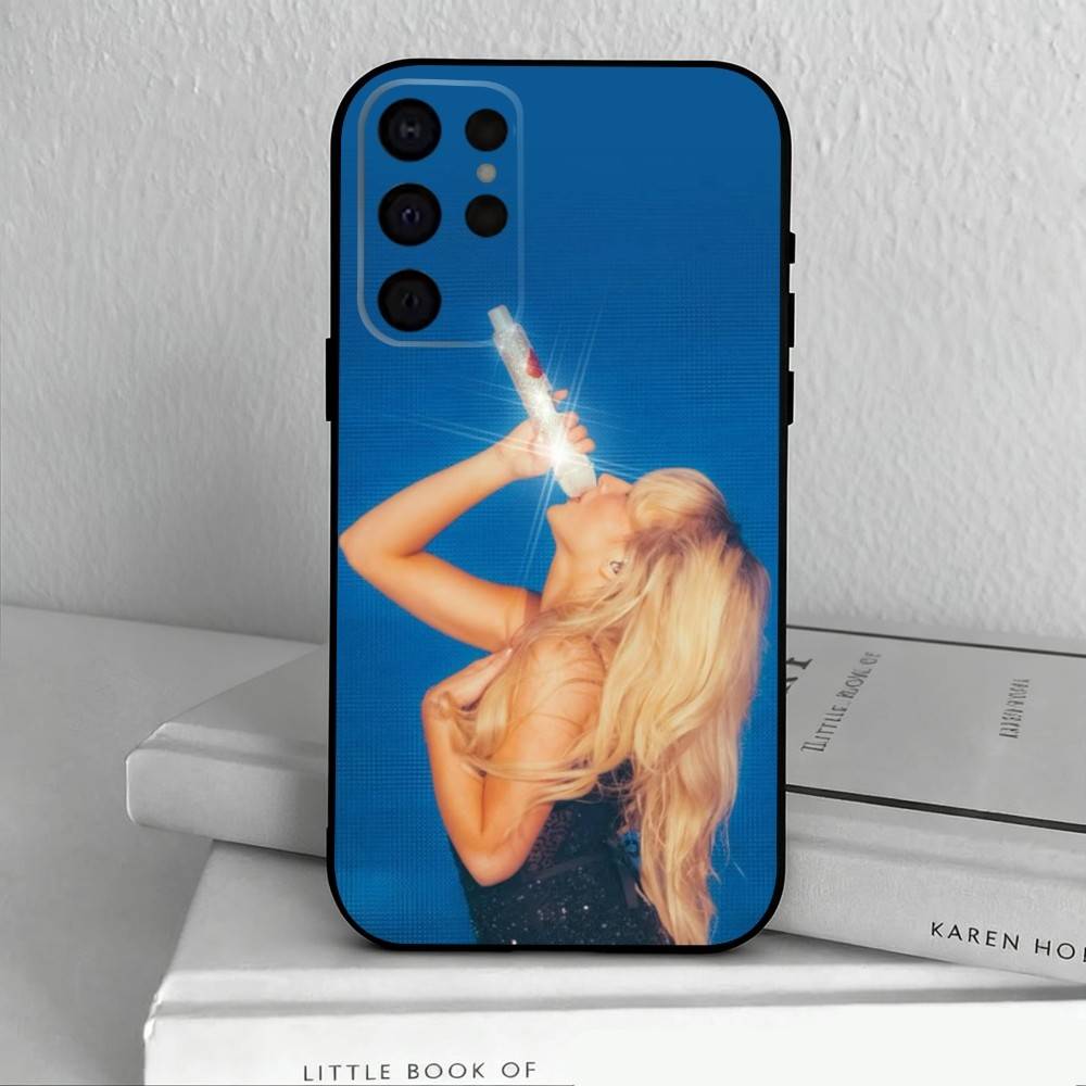 

Singer S-Sabrina C-Carpenter Phone Case For Samsung S25,S24,S21,S22,S23,S30,Ultra,S20,Plus,Others Soft Black Cover Samsung S25Plus