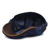 Men's and Women's Fashion Denim Hats Cotton Washed Denim Beret Retro Casual Cap Forward Hat