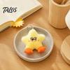 Skin Friendly Polyester Duck Toy Star Plush Keychain, Soft Stuffed Animal Pendant with Embroidered Face, Cute Keychain Cartoon Bag Charm for Backpack,